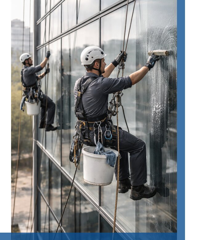 Мойка сплошного остекления в Рассказове, заказать от 306 р.| ВЫСОТНИК-Рсз