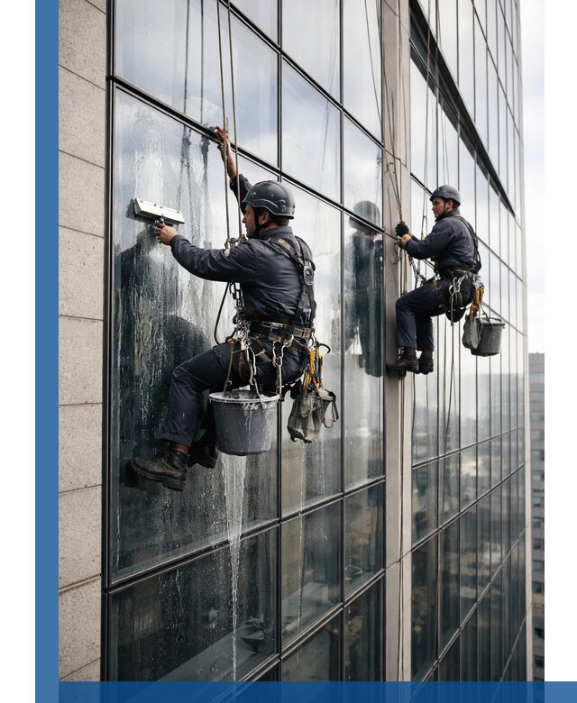 Профессиональная мойка стеклянных фасадов зданий в Рассказове