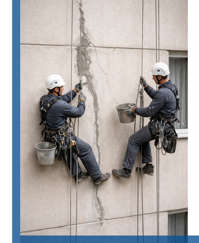 Заделка трещин на фасаде в Рассказове с гарантийным ремонтом