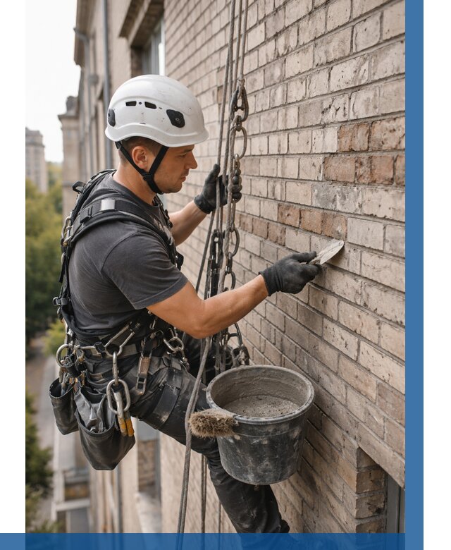 Ремонт кирпичной кладки фасада в Рассказове от 1839 р. | ВЫСОТНИК-Рсз