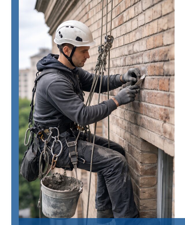 Качественный ремонт кирпичной кладки фасада в Рассказове с гарантией