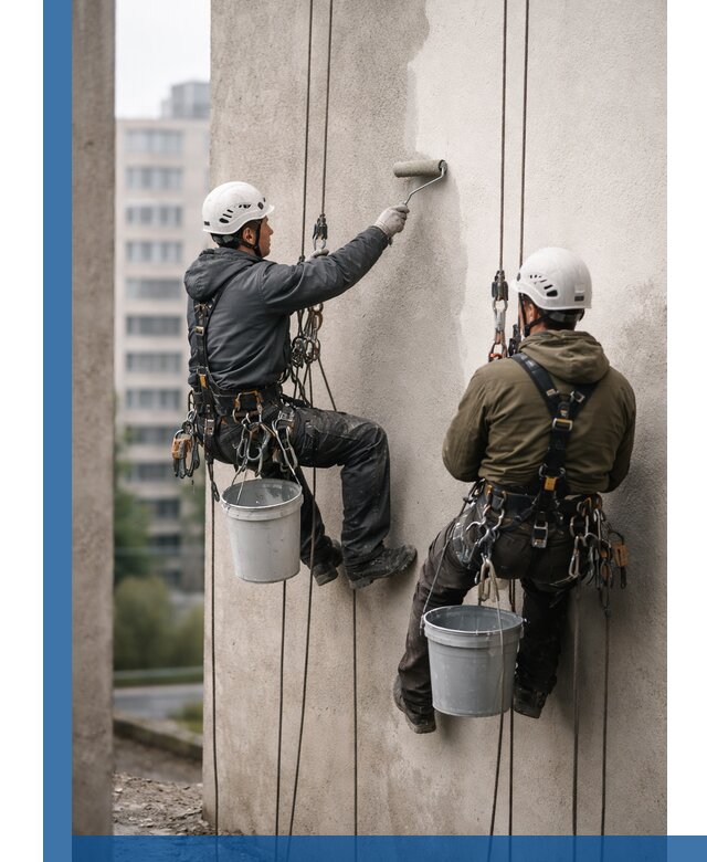 Покраска фасадов высотными альпинистами в Рассказове с гарантией