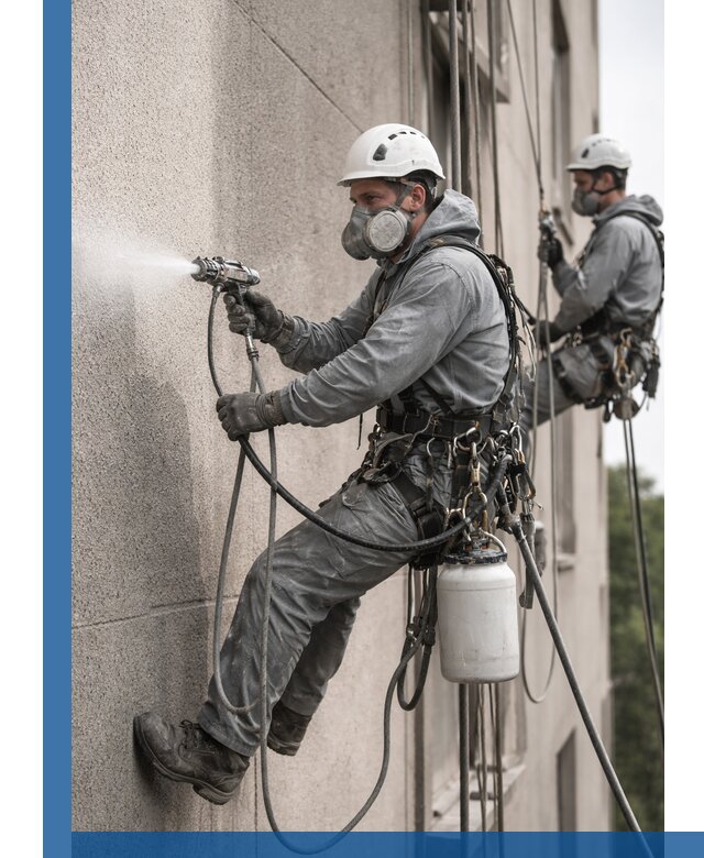 Безвоздушная покраска фасадов зданий в Рассказове профессионально