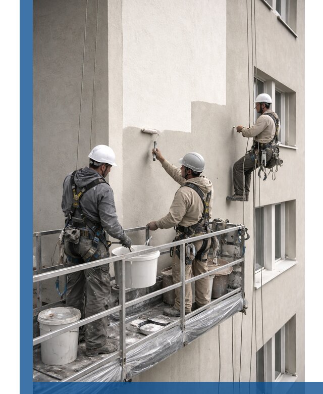 Покраска оштукатуренного фасада в Рассказове под ключ с гарантией