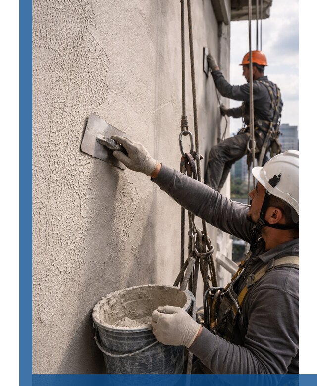 Декоративная штукатурка фасада с утеплением и защитой в Рассказове