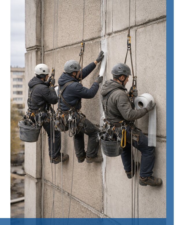 Ремонт межпанельных швов в Рассказове от 766 р. | ВЫСОТНИК-Рсз