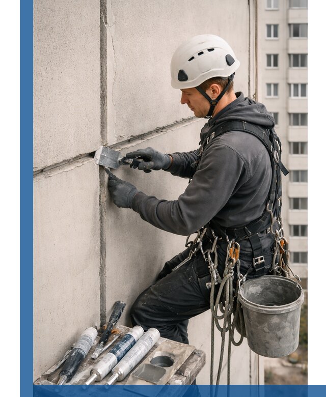 Ремонт межпанельных швов в Рассказове герметизация и восстановление