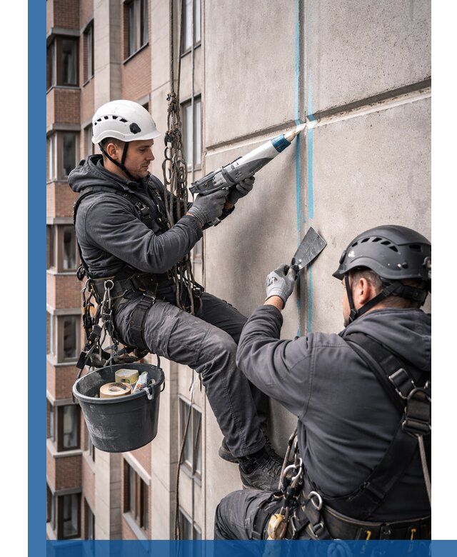Вторичная герметизация швов фасада и кровли в Рассказове
