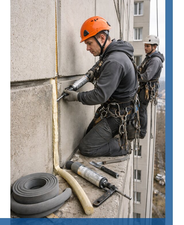 Теплый шов межпанельные швы в Рассказове от 715 р. | ВЫСОТНИК-Рсз