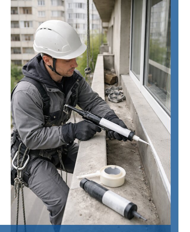 Герметизация швов лоджии в Рассказове от 4597 р. | ВЫСОТНИК-Рсз