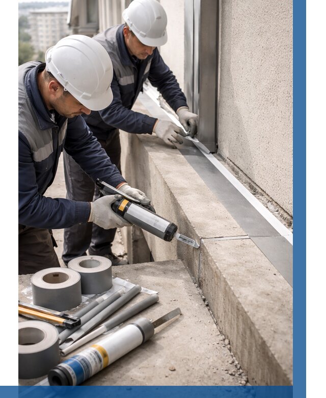 Герметизация примыкания балкона в Рассказове от 4597 р. | ВЫСОТНИК-Рсз