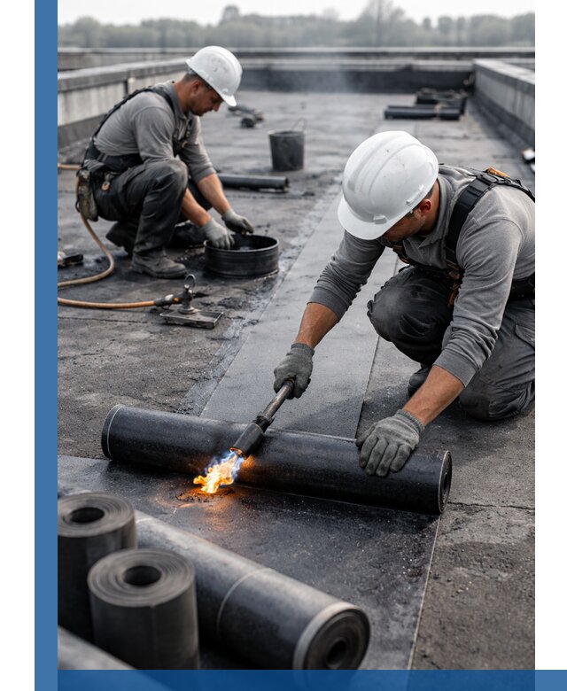 Ремонт рулонной кровли в Рассказове герметизация и восстановление