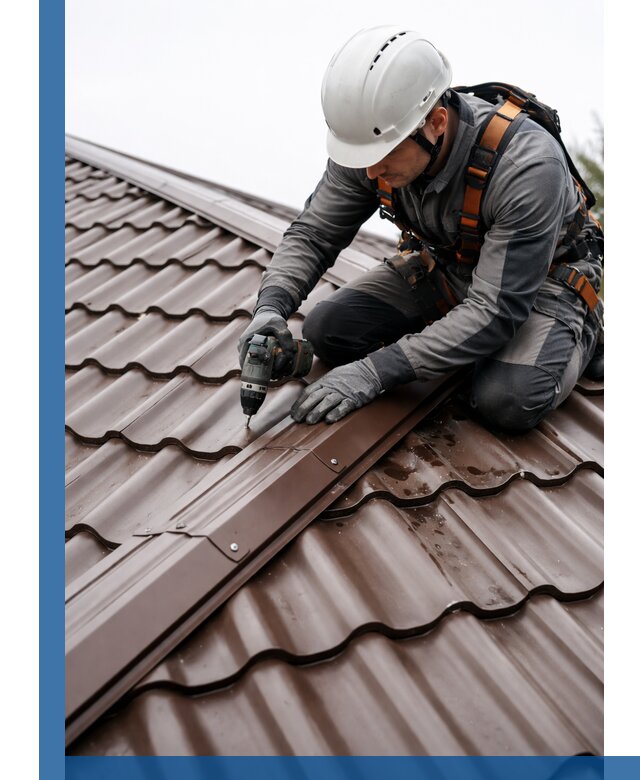 Ремонт металлочерепицы на крыше в Рассказове профессионально