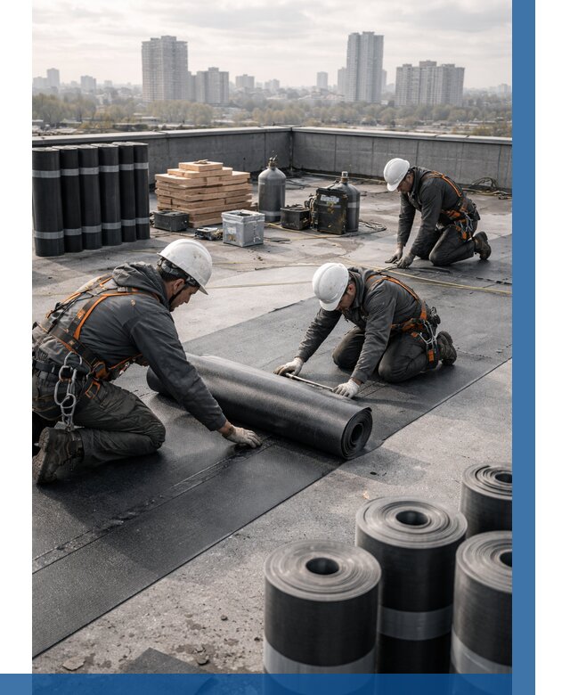 Монтаж мягкой кровли под ключ в Рассказове от 460 р. | ВЫСОТНИК-Рсз