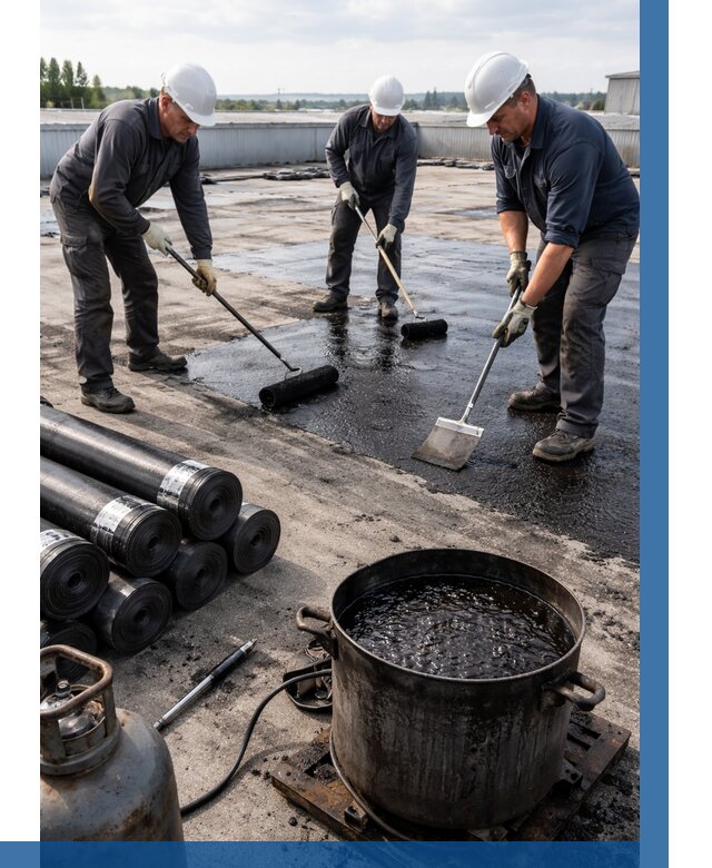 Гидроизоляция кровли мастикой в Рассказове от 613 р. | ВЫСОТНИК-Рсз