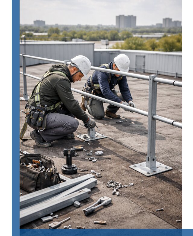 Монтаж кровельного ограждения в Рассказове под ключ с гарантией