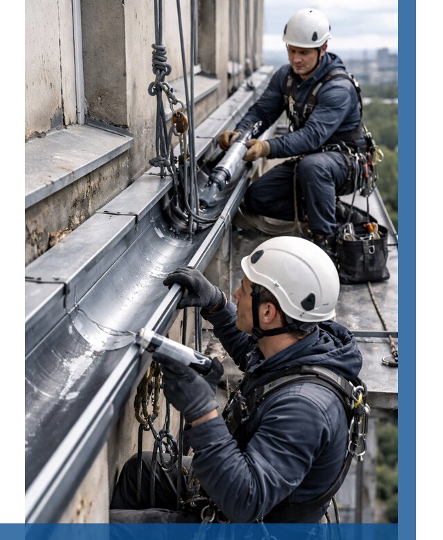 Ремонт водосточных желобов в Рассказове от 6640 р. | ВЫСОТНИК-Рсз