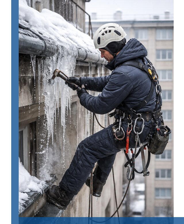 Удаление наледи и чистка водостоков в Рассказове оперативно и безопасно