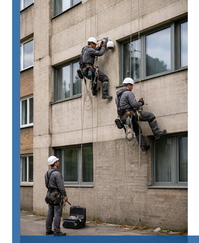 Монтаж фасадных камер видеонаблюдения в Рассказове под ключ
