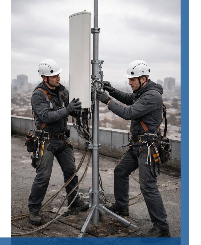 Монтаж антенн связи на крыше в Рассказове от 8683 р. | ВЫСОТНИК-Рсз