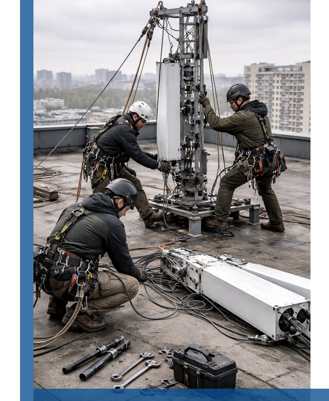 Демонтаж антенн на крыше зданий в Рассказове с гарантией