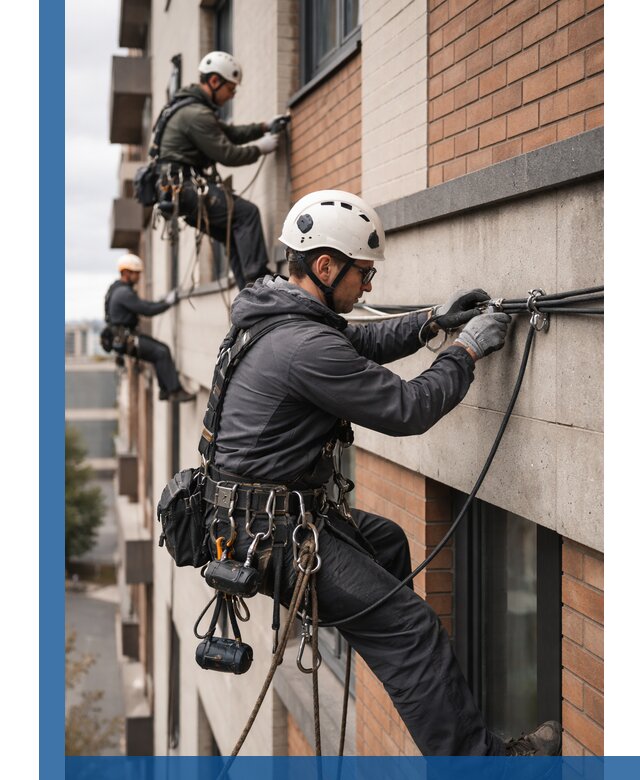 Крепление кабеля на фасаде монтаж и крепеж в Рассказове