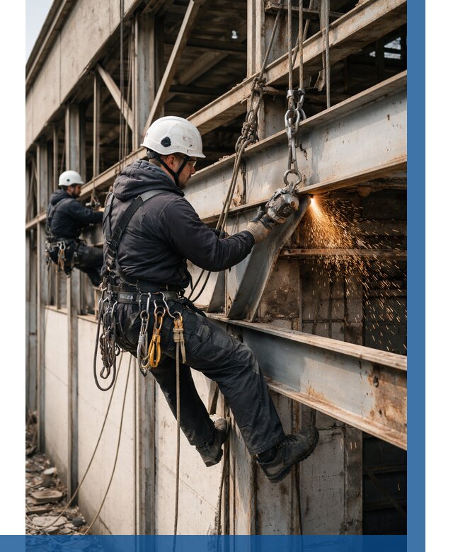 Демонтаж металлоконструкций на высоте в Рассказове от 6640р. |ВЫСОТНИК-Рсз