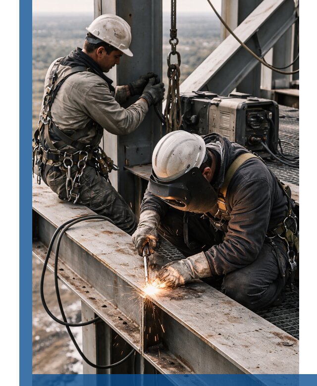 Высотные сварочные работы в Рассказове для промышленных объектов