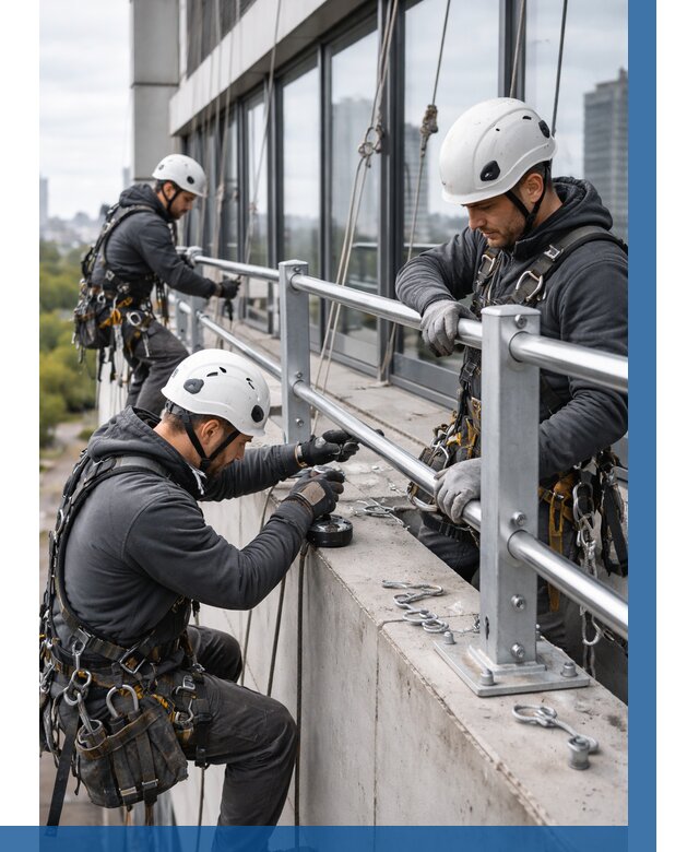 Монтаж ограждений на высоте в Рассказове, от 1226 р. | ВЫСОТНИК-Рсз