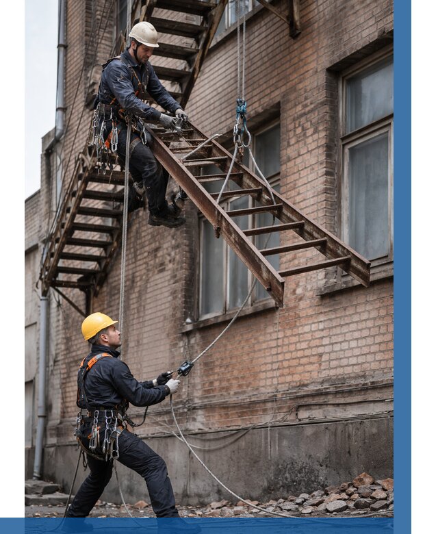 Демонтаж пожарной лестницы в Рассказове от 12258 р. | ВЫСОТНИК-Рсз