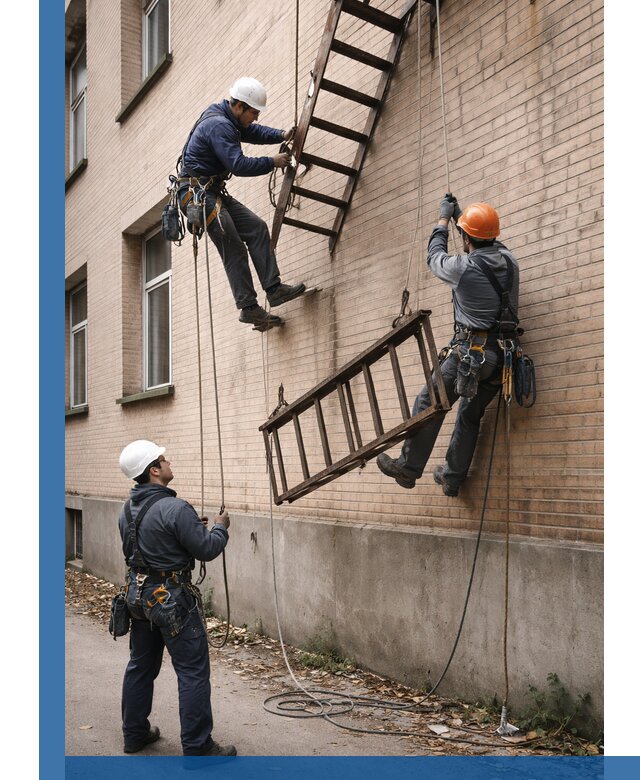 Демонтаж пожарной лестницы в Рассказове быстро и безопасно