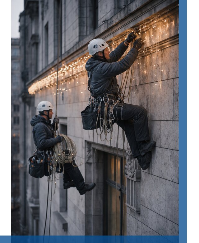 Монтаж новогодней иллюминации в Рассказове от 8683 р. | ВЫСОТНИК-Рсз