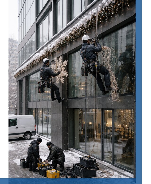 Демонтаж новогоднего оформления в Рассказове от 5618 р. | ВЫСОТНИК-Рсз