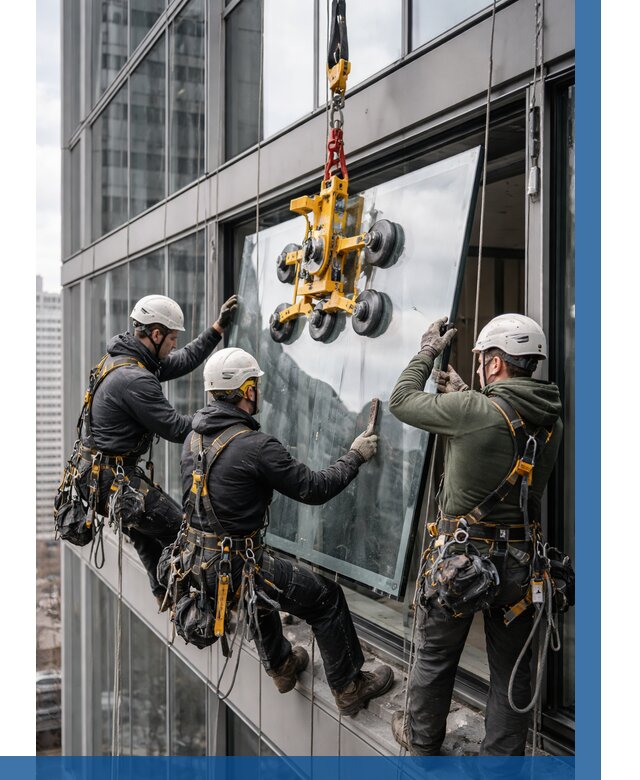 Фасадное остекление зданий под ключ в Рассказове от 10215 р. | ВЫСОТНИК-Рсз