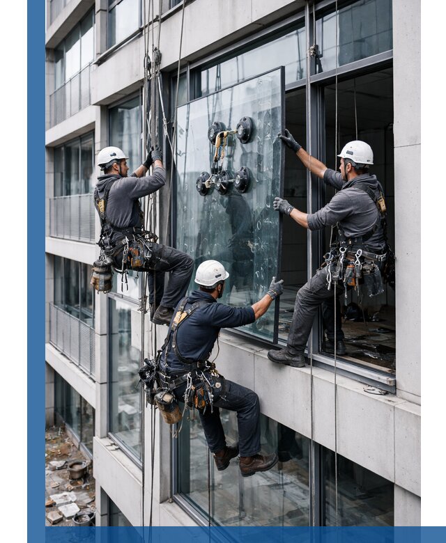 Фасадное остекление и монтаж витражей зданий в Рассказове под ключ