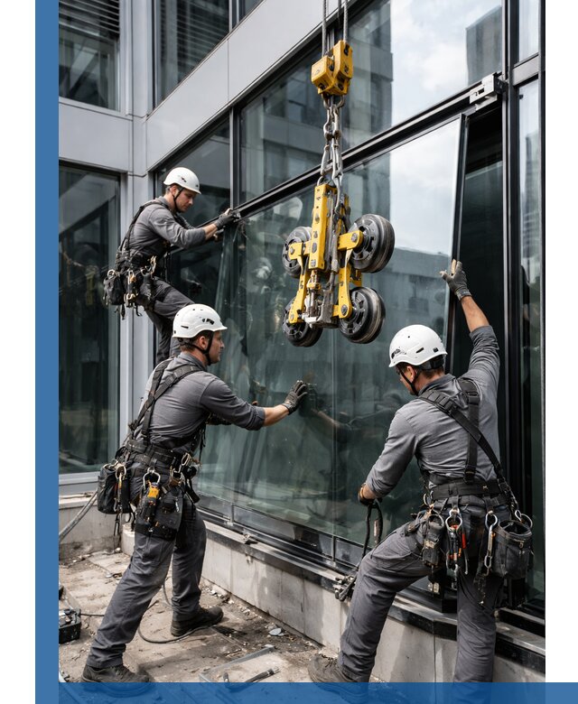 Структурное остекление фасадов в Рассказове монтаж и обслуживание