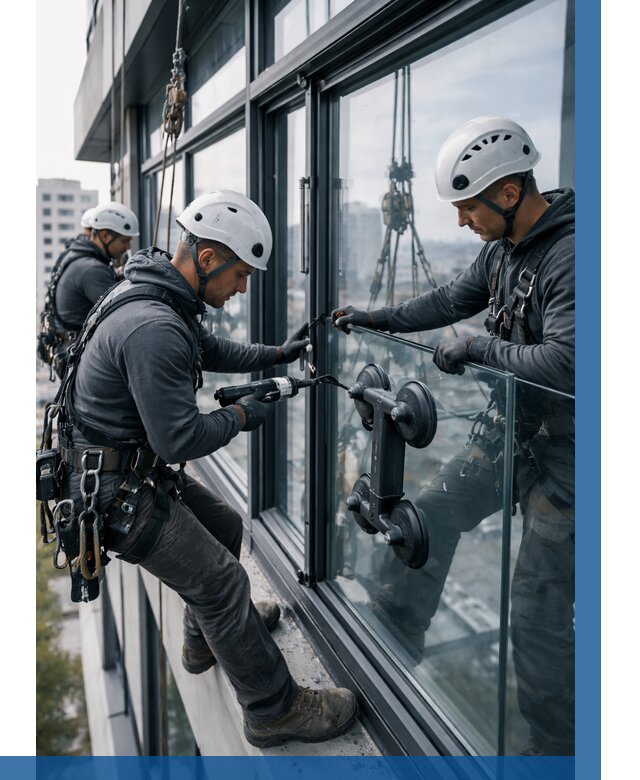 Витражное остекление зданий в Рассказове от 3575 р. | ВЫСОТНИК-Рсз