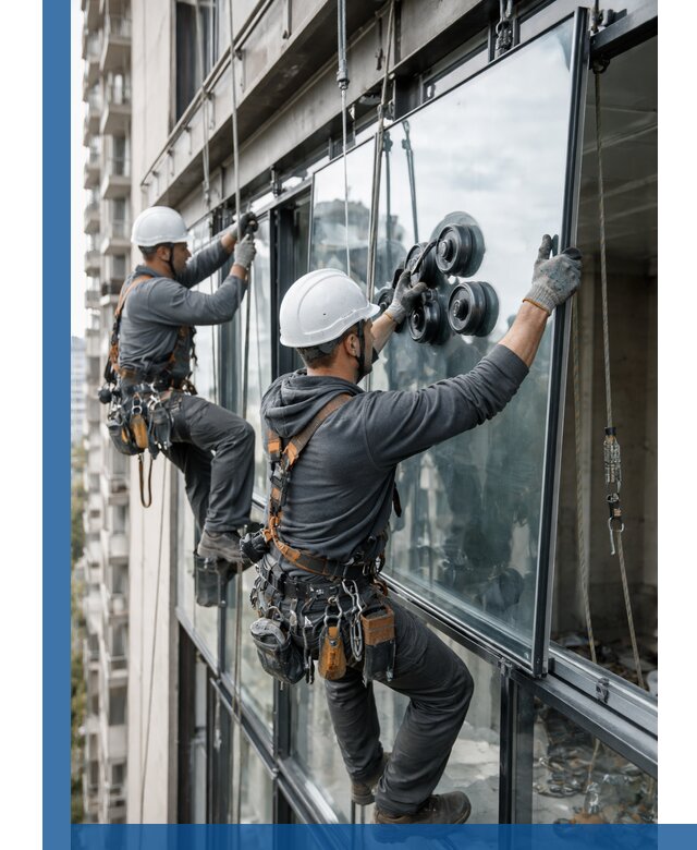 Витражное остекление фасадов и лоджий в Рассказове под ключ