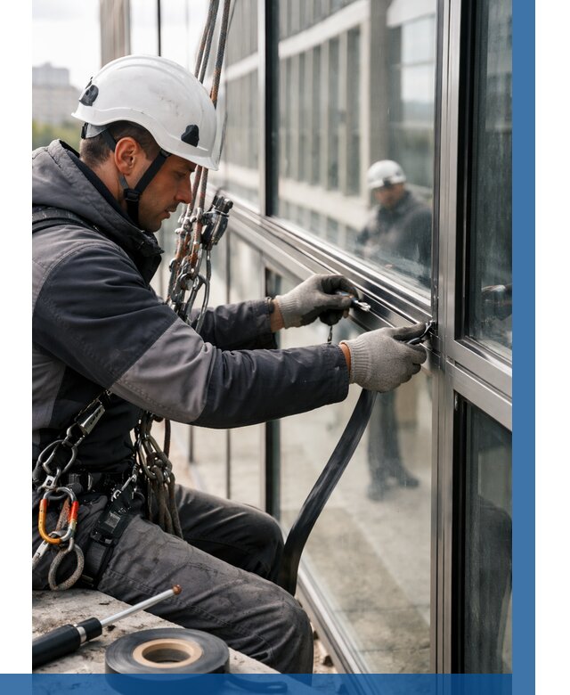 Ремонт витражных конструкций в Рассказове от 3575 р. | ВЫСОТНИК-Рсз