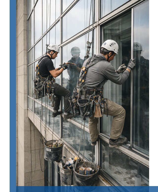 Ремонт витражных конструкций и фасадного остекления в Рассказове