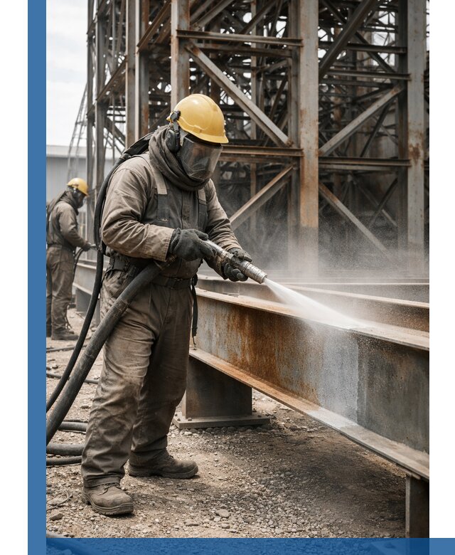 Пескоструйная очистка металлоконструкций в Рассказове промышленная