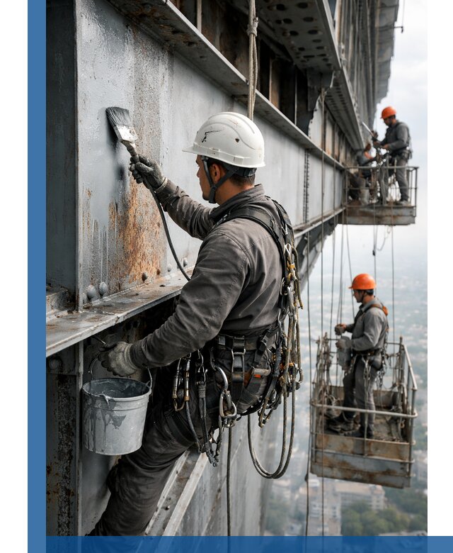 Покраска металлоконструкций на высоте в Рассказове профессионально