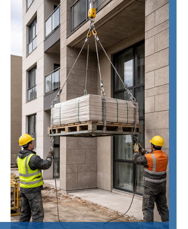 Подъем керамогранита на этаж в Рассказове от 3575 р. | ВЫСОТНИК-Рсз