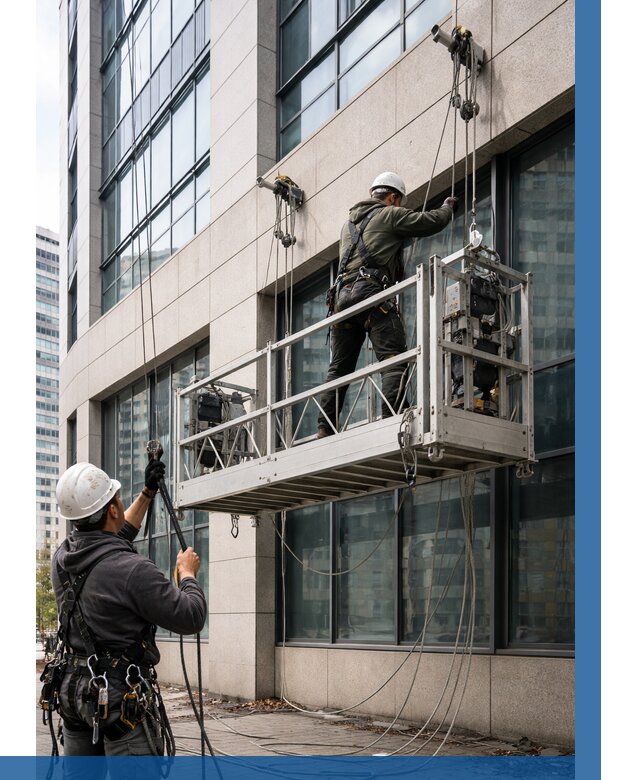 Монтаж и подъем фасадной люльки в Рассказове от 12258 р. | ВЫСОТНИК-Рсз