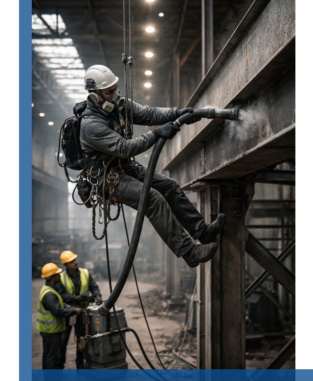 Обеспыливание конструкций в цехах промышленного производства в Рассказове