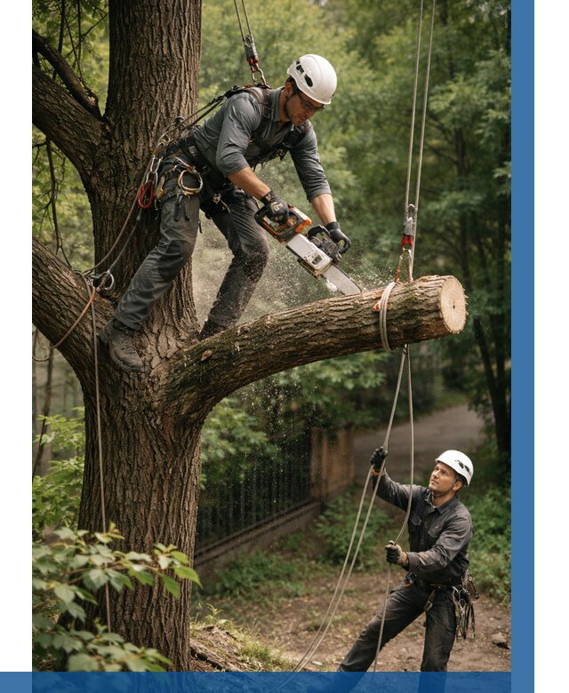Спил деревьев альпинистами в Рассказове от 8172 р. | ВЫСОТНИК-Рсз
