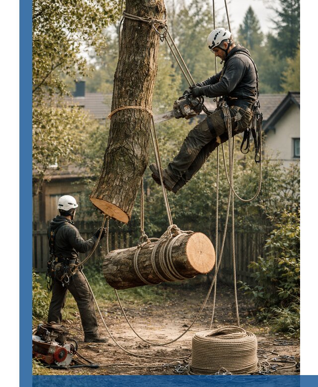 Валка деревьев частями в Рассказове, безопасно и аккуратно