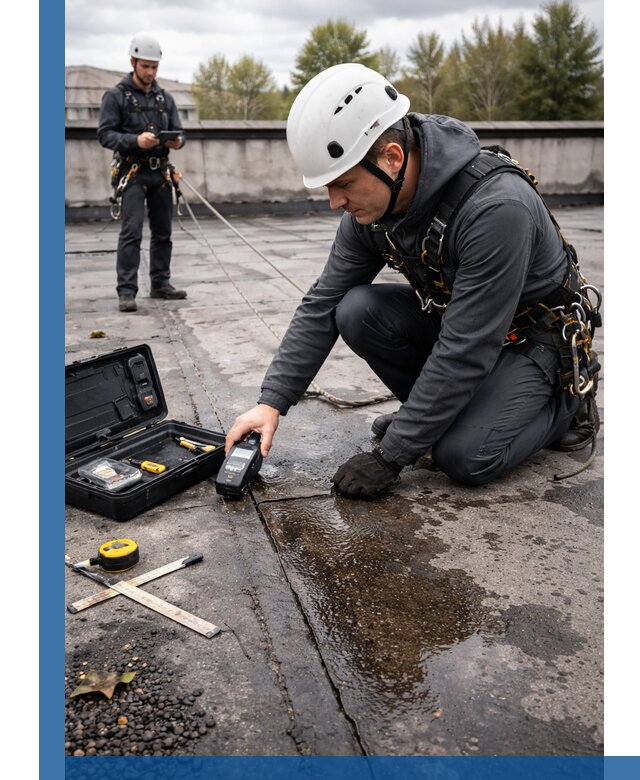 Обследование кровли на протечки и выявление дефектов в Рассказове