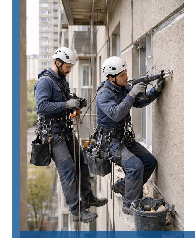 Промышленные альпинисты высотные работы и монтаж в Рассказове